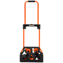 VEVOR kāpņu ratiņi ar 54 kg nestspēju, salokāmi pārvietošanas ratiņi ar teleskopisku rokturi, 6 riteņi un 2 elastīgās stiprinājuma auklas, piemēroti mājai, pārtikas pārvadāšanai un noliktavai