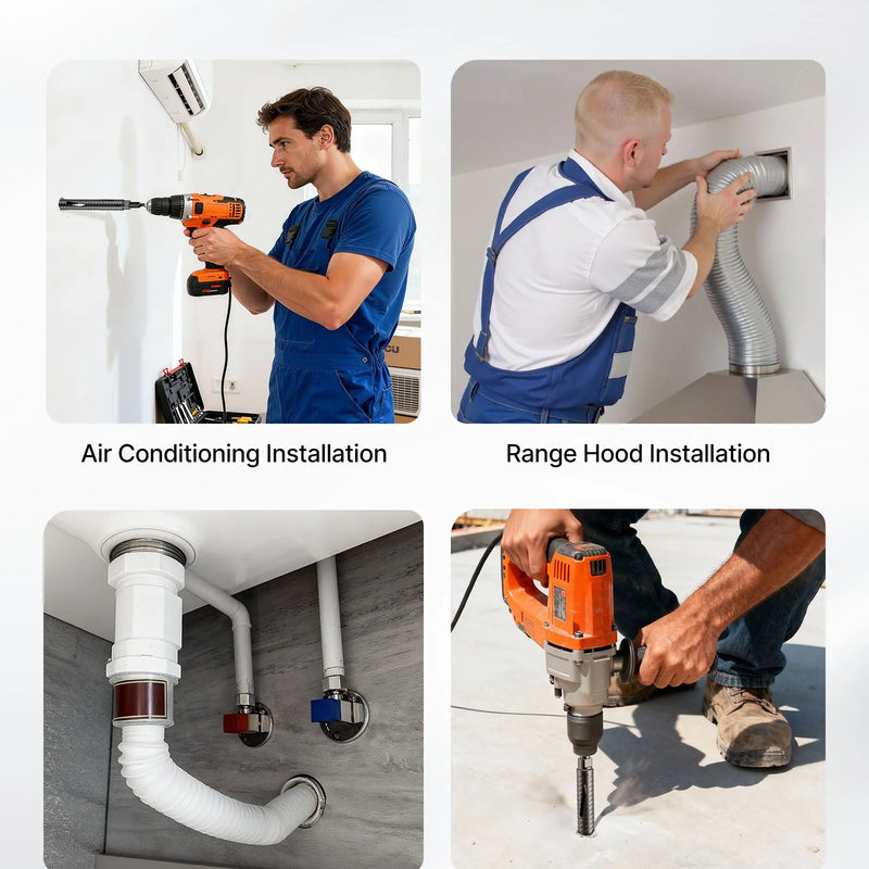 VEVOR dimanta kroņurbis, 38 mm diametrs, 241 mm urbšanas dziļums, M16 iekšējā vītne, sausās urbšanas kroņurbis ar 3 adapteriem, vadurbīti un sešstūra atslēgu, paredzēts dzelzsbetonam, sarkanajiem ķieģeļiem un mūra materiāliem