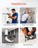 VEVOR dimanta kroņurbis, 38 mm diametrs, 241 mm urbšanas dziļums, M16 iekšējā vītne, sausās urbšanas kroņurbis ar 3 adapteriem, vadurbīti un sešstūra atslēgu, paredzēts dzelzsbetonam, sarkanajiem ķieģeļiem un mūra materiāliem