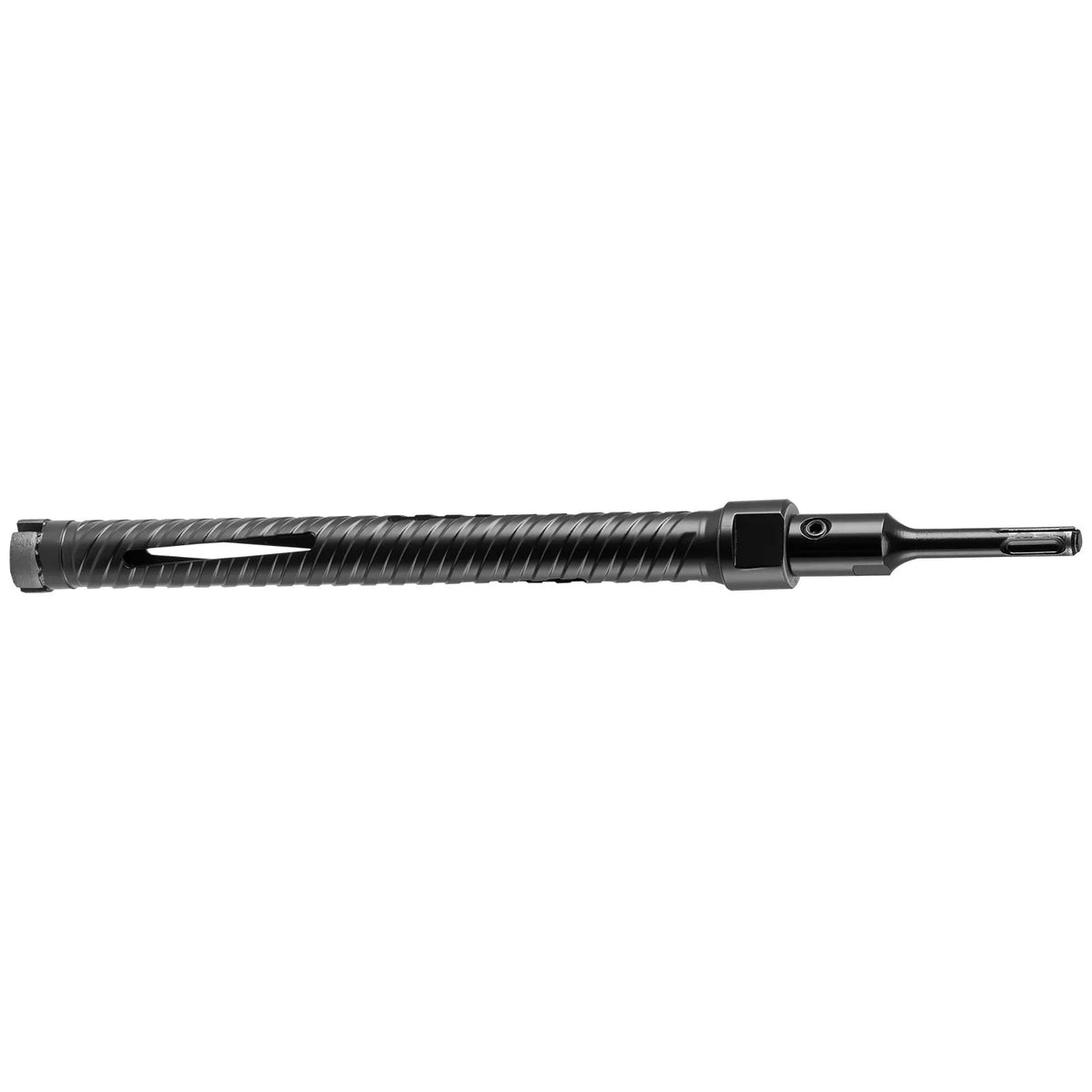 VEVOR Diamond Core Drill Bit for Dry Drilling, 25 mm Diameter, 241 mm Drilling Depth, M16 Internal Thread, Includes 3 Adapters, Centre Drill and Hex Key for Reinforced Concrete, Bricks and Masonry