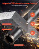 VEVOR dimanta kroņurbis, diametrs 38 mm, urbšanas dziļums 356 mm, 1-1/4″-7 iekšējā vītne, augstas precizitātes metināšana, mitrais kroņurbis dzelzsbetonam, ķieģeļiem un mūrēšanai