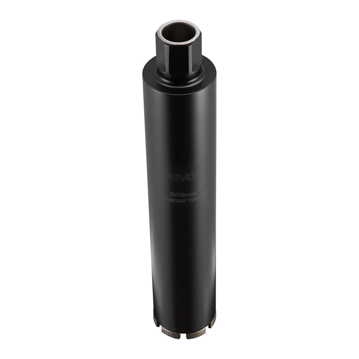 VEVOR Diamond Core Drill Bit for Wet Drilling, 76 mm Diameter, 356 mm Drilling Depth, 1-1/4″-7 Internal Thread, High-Precision Welding for Reinforced Concrete, Bricks and Masonry