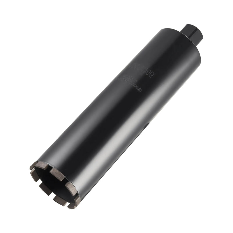 VEVOR dimanta kroņurbis mitrajai urbšanai, diametrs 102 mm, urbšanas dziļums 356 mm, 1-1/4″–7 iekšējā vītne, augstas precizitātes metinājums dzelzsbetonam, ķieģeļiem un mūrim