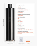 VEVOR dimanta kroņurbis mitrajai urbšanai, diametrs 102 mm, urbšanas dziļums 356 mm, 1-1/4″–7 iekšējā vītne, augstas precizitātes metinājums dzelzsbetonam, ķieģeļiem un mūrim