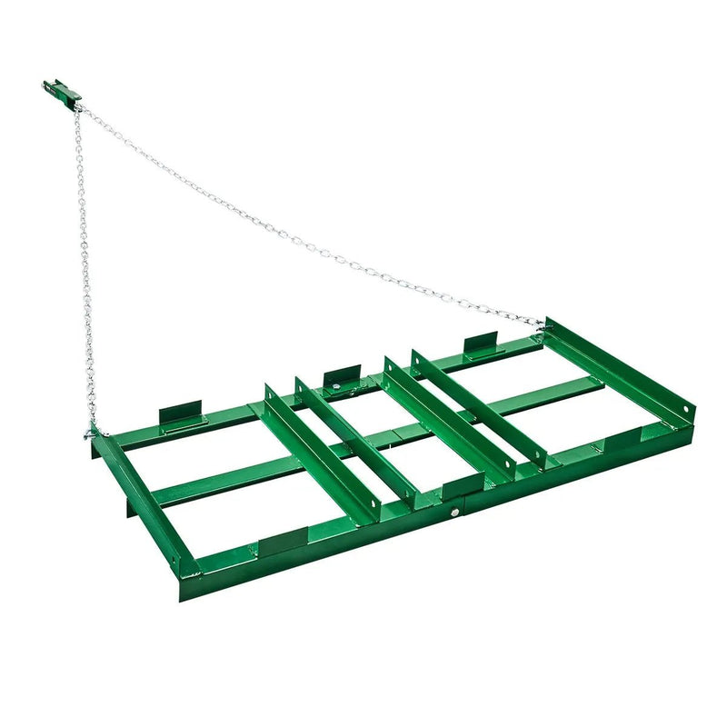 VEVOR velkamais ecēšu izlīdzinātājs, 1220 mm darba platums, Q235 tērauds, ar regulējamiem stieņiem un 1829 mm ķēdi, paredzēts ATV, UTV, traktoriem un zāles pļāvējiem, teritoriju un zāliena izlīdzināšanai - ZEMLETES.LV