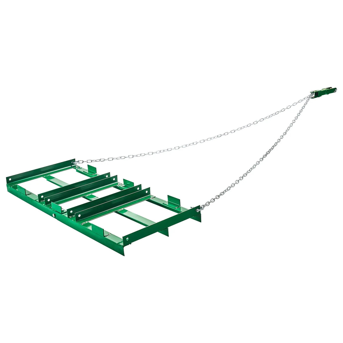 VEVOR velkamais ecēšu izlīdzinātājs, 1220 mm darba platums, Q235 tērauds, ar regulējamiem stieņiem un 1829 mm ķēdi, paredzēts ATV, UTV, traktoriem un zāles pļāvējiem, teritoriju un zāliena izlīdzināšanai - ZEMLETES.LV