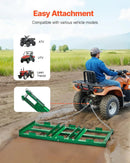 VEVOR velkamais ecēšu izlīdzinātājs, 1220 mm darba platums, Q235 tērauds, ar regulējamiem stieņiem un 1829 mm ķēdi, paredzēts ATV, UTV, traktoriem un zāles pļāvējiem, teritoriju un zāliena izlīdzināšanai - ZEMLETES.LV