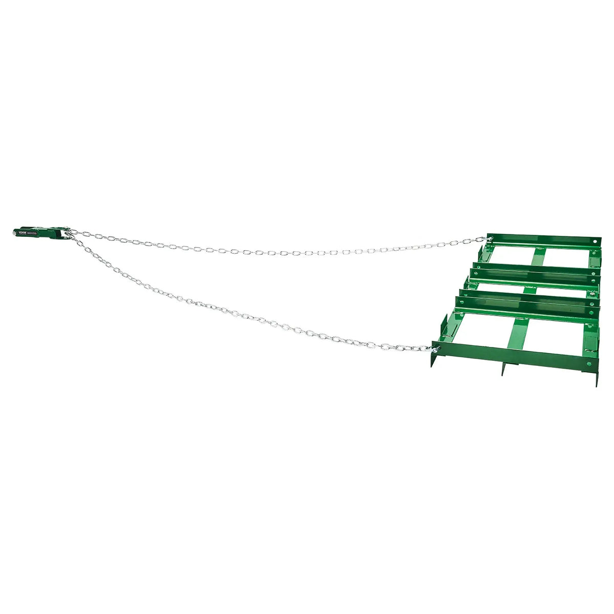 VEVOR velkamais ecēšu izlīdzinātājs, 1220 mm darba platums, Q235 tērauds, ar regulējamiem stieņiem un 1829 mm ķēdi, paredzēts ATV, UTV, traktoriem un zāles pļāvējiem, teritoriju un zāliena izlīdzināšanai - ZEMLETES.LV