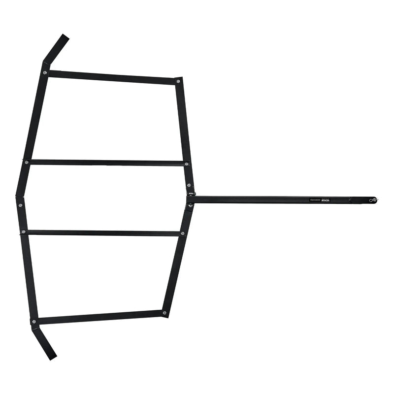 VEVOR velkamais ecēšu izlīdzinātājs, darba platums 1829 mm, Q235 tērauds, ar tapas tipa sakabi, paredzēts ATV, UTV un dārza traktoriem, piebraucamo ceļu un teritoriju izlīdzināšanai - ZEMLETES.LV