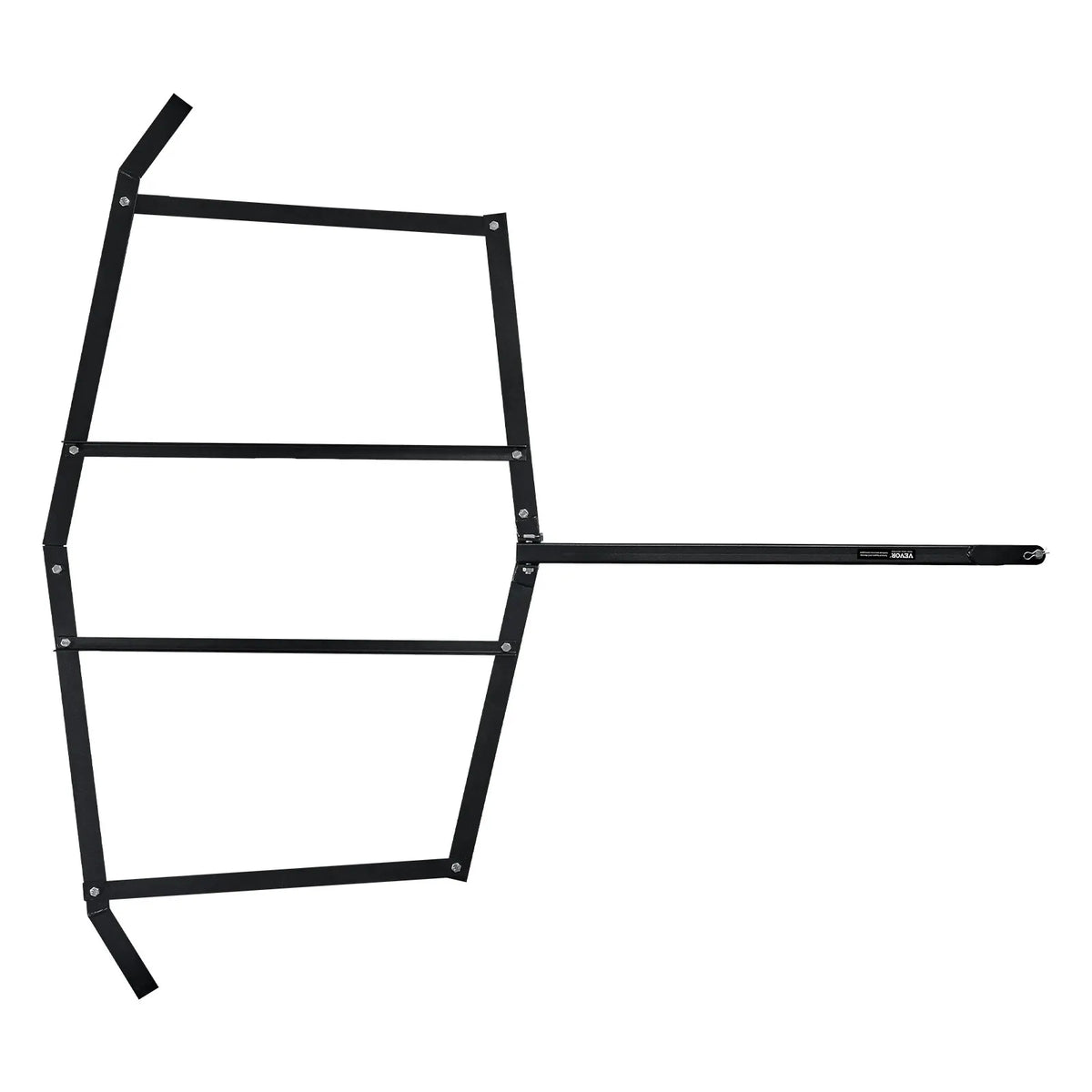 VEVOR velkamais ecēšu izlīdzinātājs, darba platums 1829 mm, Q235 tērauds, ar tapas tipa sakabi, paredzēts ATV, UTV un dārza traktoriem, piebraucamo ceļu un teritoriju izlīdzināšanai - ZEMLETES.LV