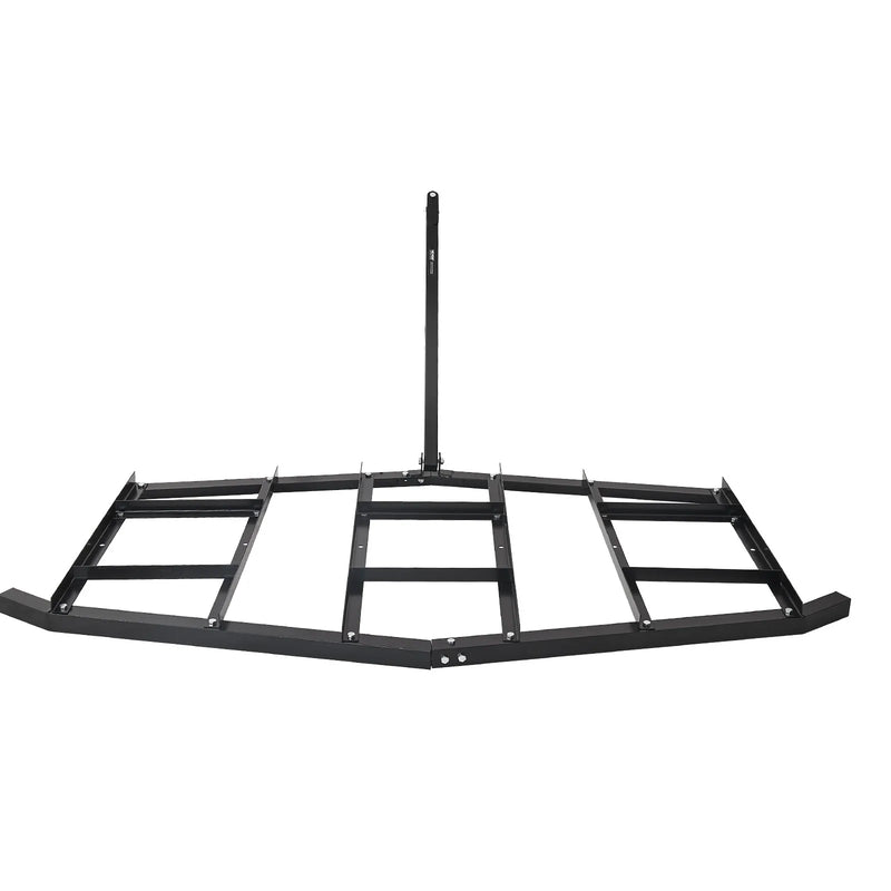 VEVOR velkamais ecēšu līdzinātājs, 2134 mm plats piekabināms ecēšu līdzinātājs no Q235 tērauda ar regulējamiem stieņiem un tapas sakabi, paredzēts slodzei līdz 22,7 kg, traktoru piekabināmās ecēšas ATV, UTV un dārza zāliena traktoriem