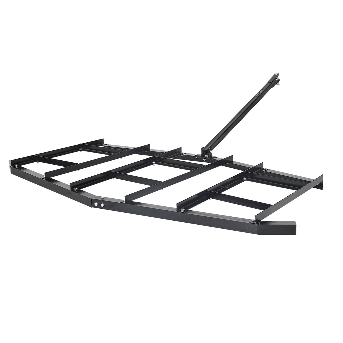 VEVOR velkamais ecēšu līdzinātājs, 2134 mm plats piekabināms ecēšu līdzinātājs no Q235 tērauda ar regulējamiem stieņiem un tapas sakabi, paredzēts slodzei līdz 22,7 kg, traktoru piekabināmās ecēšas ATV, UTV un dārza zāliena traktoriem - ZEMLETES.LV