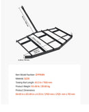 VEVOR velkamais ecēšu līdzinātājs, 2134 mm plats piekabināms ecēšu līdzinātājs no Q235 tērauda ar regulējamiem stieņiem un tapas sakabi, paredzēts slodzei līdz 22,7 kg, traktoru piekabināmās ecēšas ATV, UTV un dārza zāliena traktoriem