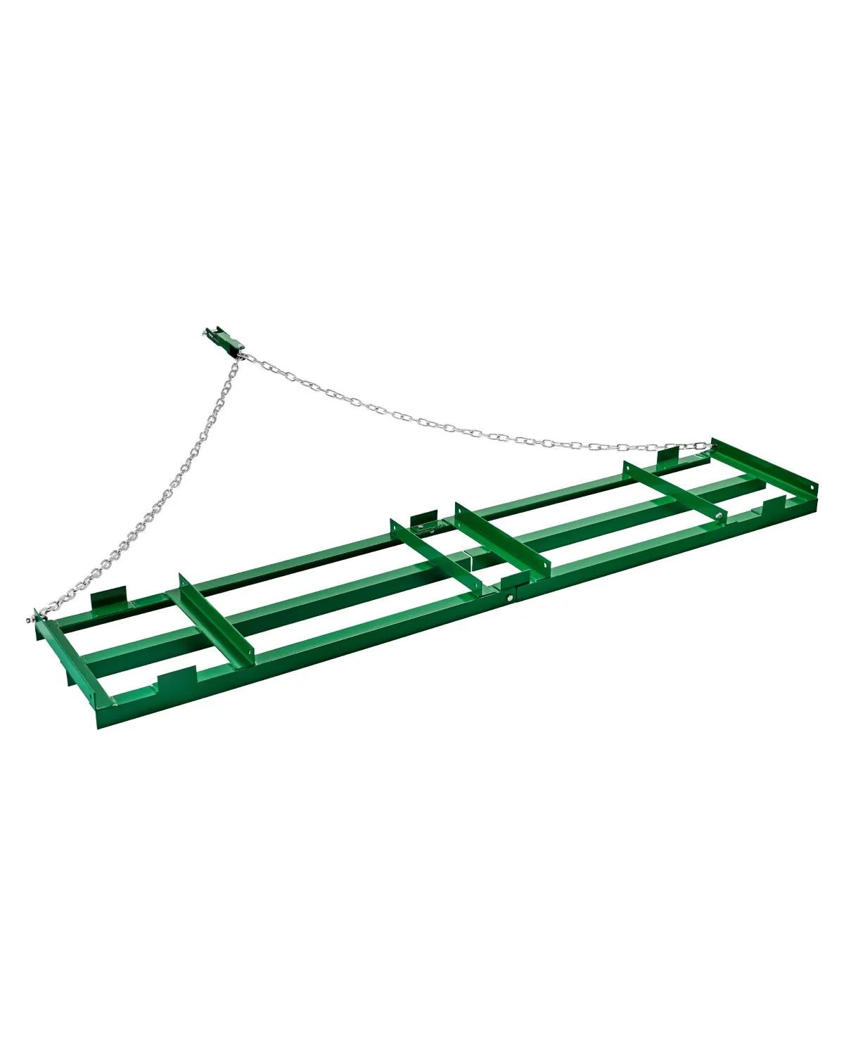VEVOR velkamais ecēšu izlīdzinātājs, 2438 mm darba platums, Q235 tērauds, ar regulējamiem stieņiem un 1829 mm ķēdi, paredzēts ATV, UTV, traktoriem un zāles pļāvējiem, teritoriju un zāliena izlīdzināšanai - ZEMLETES.LV