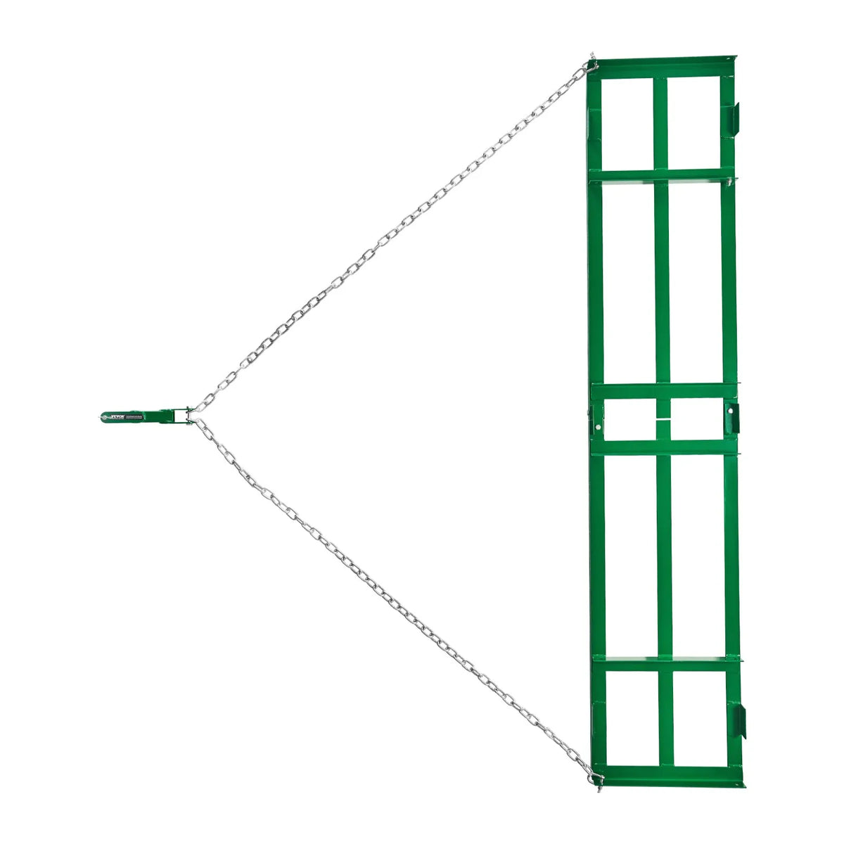 VEVOR velkamais ecēšu izlīdzinātājs, 2438 mm darba platums, Q235 tērauds, ar regulējamiem stieņiem un 1829 mm ķēdi, paredzēts ATV, UTV, traktoriem un zāles pļāvējiem, teritoriju un zāliena izlīdzināšanai - ZEMLETES.LV