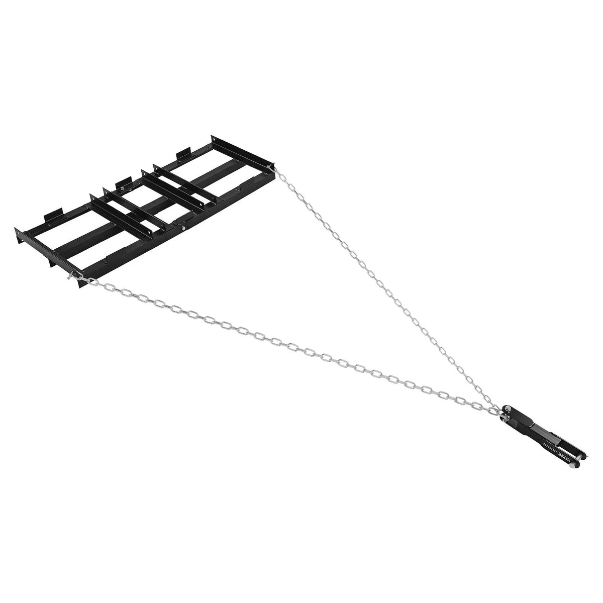 VEVOR velkamais seguma līdzinātājs 122 × 50 cm ar regulējamu platumu, kravnesība līdz 22,7 kg, smagas konstrukcijas zāliena un grants virsmas izlīdzināšanas grābeklis no cinkota tērauda, piemērots ATV, UTV un traktoriem - ZEMLETES.LV