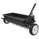 VEVOR velkamais zāliena kaisītājs ar aerācijas tapām, izkliedes platums 0,81 m, universāla sakabe, zāliena sējmašīna un augsnes aerators ar 45,36 kg ietilpību un 254 mm riepām ATV un UTV transportam - ZEMLETES.LV
