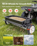 VEVOR velkamais zāliena kaisītājs ar aerācijas tapām, izkliedes platums 0,81 m, universāla sakabe, zāliena sējmašīna un augsnes aerators ar 45,36 kg ietilpību un 254 mm riepām ATV un UTV transportam - ZEMLETES.LV