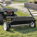 VEVOR velkamais zāliena kaisītājs ar aerācijas tapām, izkliedes platums 0,81 m, universāla sakabe, zāliena sējmašīna un augsnes aerators ar 45,36 kg ietilpību un 254 mm riepām ATV un UTV transportam - ZEMLETES.LV