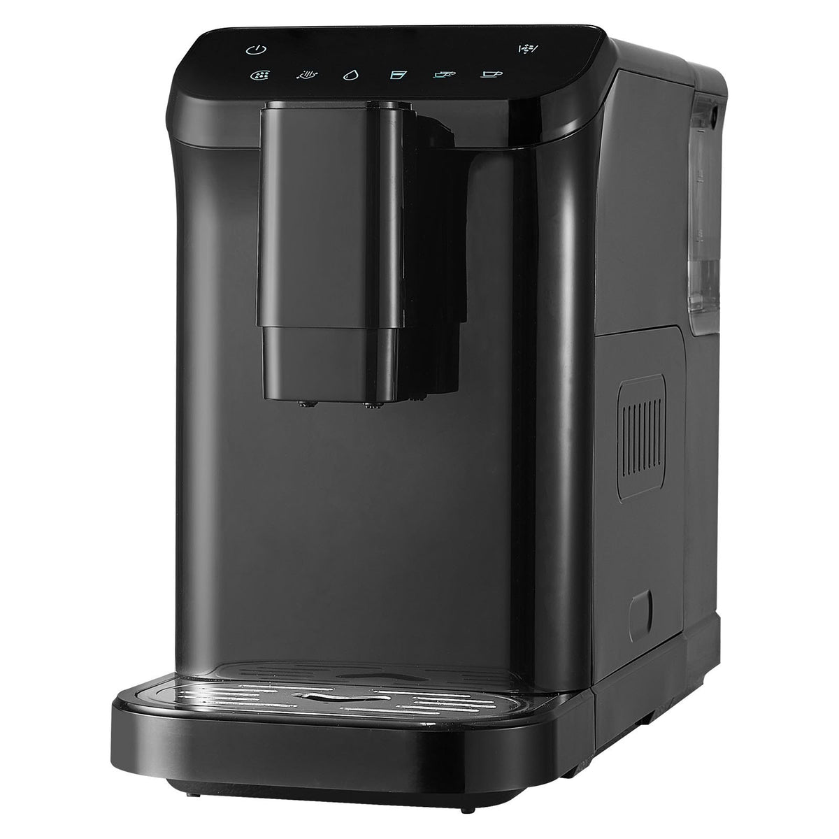 VEVOR automātiskais espresso automāts 15 bar ar iebūvētām dzirnaviņām un 15 malšanas līmeņiem