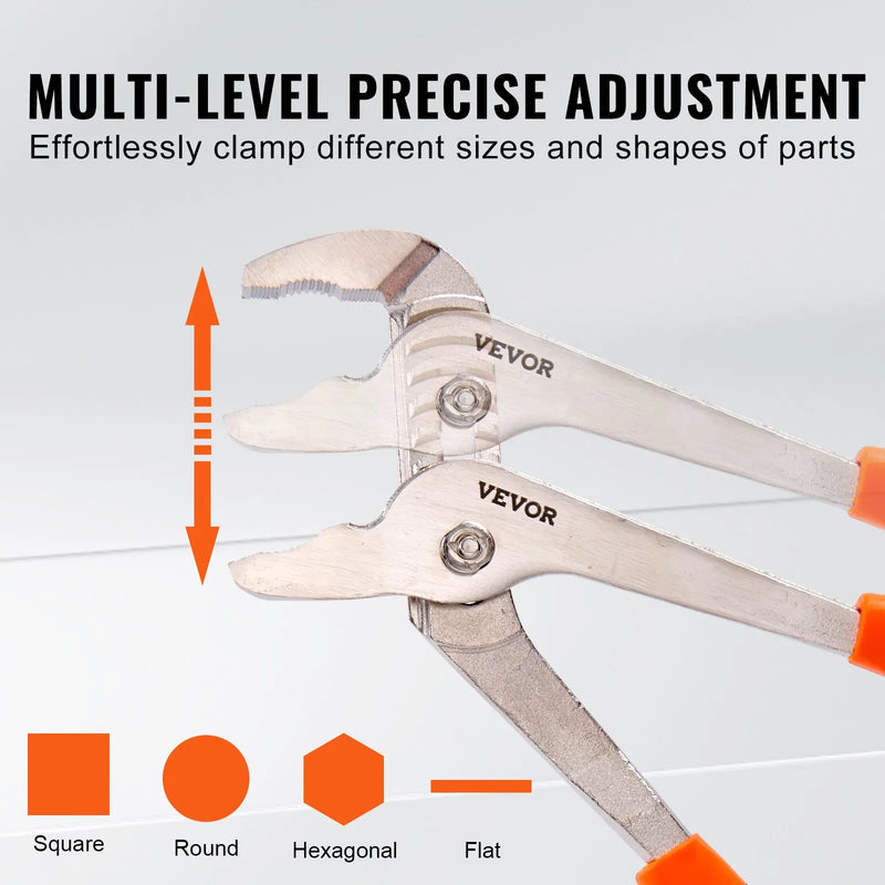 8 daļīgs knaiblju un uzgriežņu atslēgas komplekts ar instrumentu somu, 300 mm / 250 mm / 200 mm knaibles, 200 mm elektriķa knaibles, 150 mm universālās knaibles, 200 mm garās knaibles, 150 mm grieznes, 250 mm regulējamā atslēga