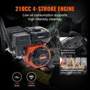 Benzīna augstspiediena mazgātājs, 248 bar, 9,8 l/min, ar vara sūkni, smidzināšanas pistoli un pagarinājuma uzgali, 5 ātrās savienošanas sprauslām, automašīnām, mājām, piebraucamajiem ceļiem un terasēm