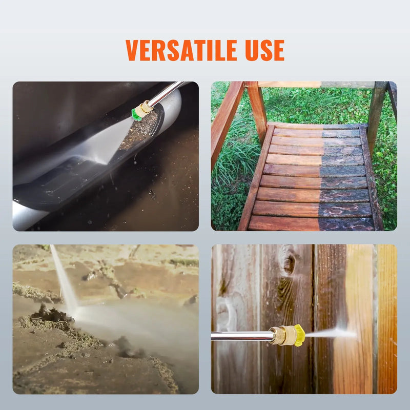 Benzīna augstspiediena mazgātājs, 248 bar, 9,8 l/min, ar vara sūkni, smidzināšanas pistoli un pagarinājuma uzgali, 5 ātrās savienošanas sprauslām, automašīnām, mājām, piebraucamajiem ceļiem un terasēm