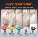 Benzīna augstspiediena mazgātājs 272 bar, 10 l/min, ar 5 sprauslu komplektu automašīnām