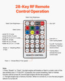 Starlight griestu apgaismojuma komplekts, 550 gab., 0,76 mm, 3 m, 16 W, ar Bluetooth, tālvadību, skaņas aktivizāciju, RGBW