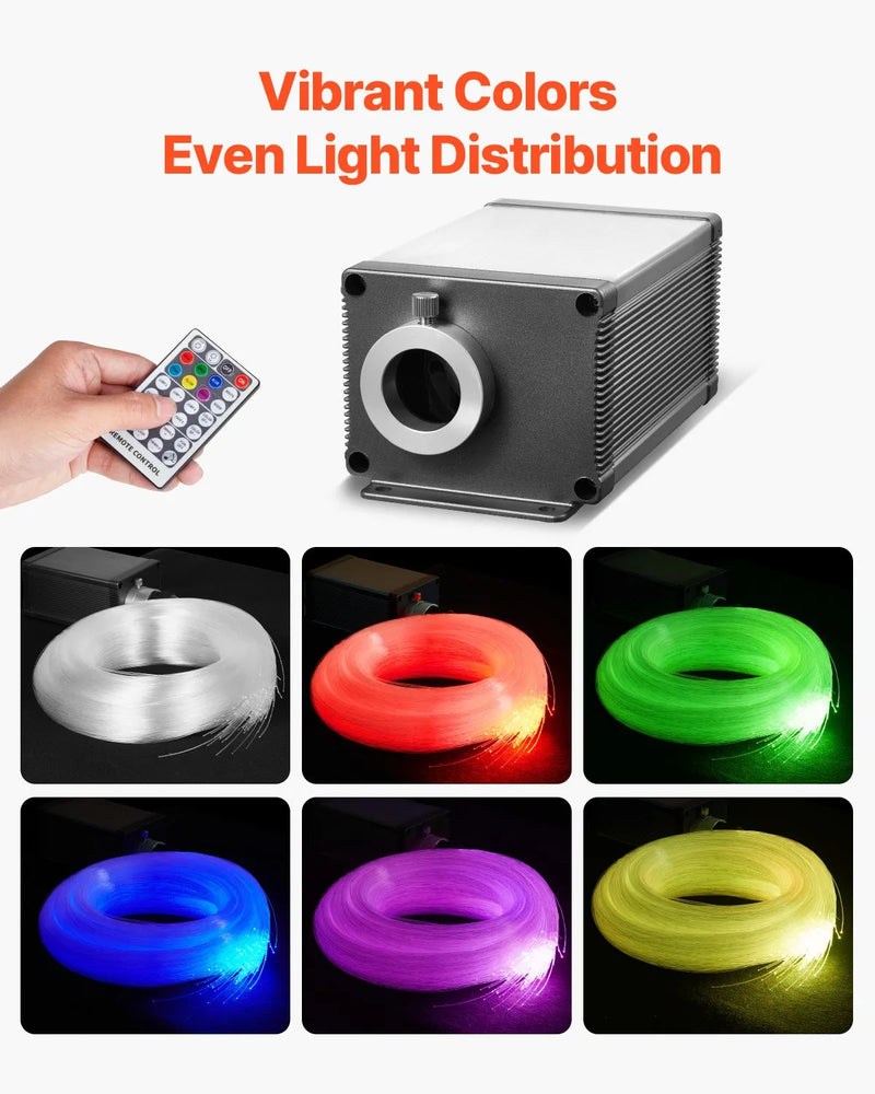 Starlight griestu apgaismojuma komplekts, 550 gab., 0,76 mm, 3 m, 16 W, ar Bluetooth, tālvadību, skaņas aktivizāciju, RGBW