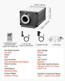 Starlight griestu apgaismojuma komplekts, 550 gab., 0,76 mm, 3 m, 16 W, ar Bluetooth, tālvadību, skaņas aktivizāciju, RGBW