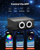 Starlight griestu apgaismojuma komplekts, 900 gab., 0,76 mm, 3 m, 20 W, ar Bluetooth, tālvadību, skaņas aktivizāciju, RGBW