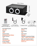 Starlight griestu apgaismojuma komplekts, 900 gab., 0,76 mm, 3 m, 20 W, ar Bluetooth, tālvadību, skaņas aktivizāciju, RGBW