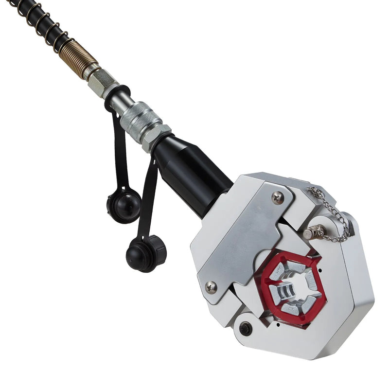 VEVOR hidrauliskais šļūteņu presētājs Hydra-Krimp A/C, komplekts ar 7 maināmām presformām un pārnēsājamu koferi, manuāls hidrauliskais sūknis, paredzēts automobiļu un gaisa kondicionēšanas sistēmu šļūteņu presēšanai