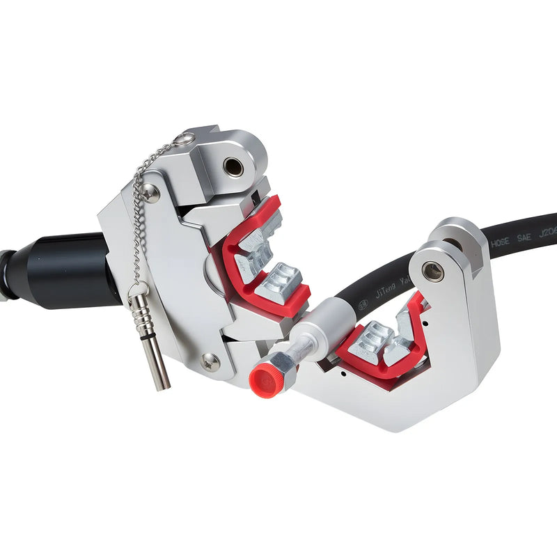 VEVOR hidrauliskais šļūteņu presētājs Hydra-Krimp A/C, komplekts ar 7 maināmām presformām un pārnēsājamu koferi, manuāls hidrauliskais sūknis, paredzēts automobiļu un gaisa kondicionēšanas sistēmu šļūteņu presēšanai