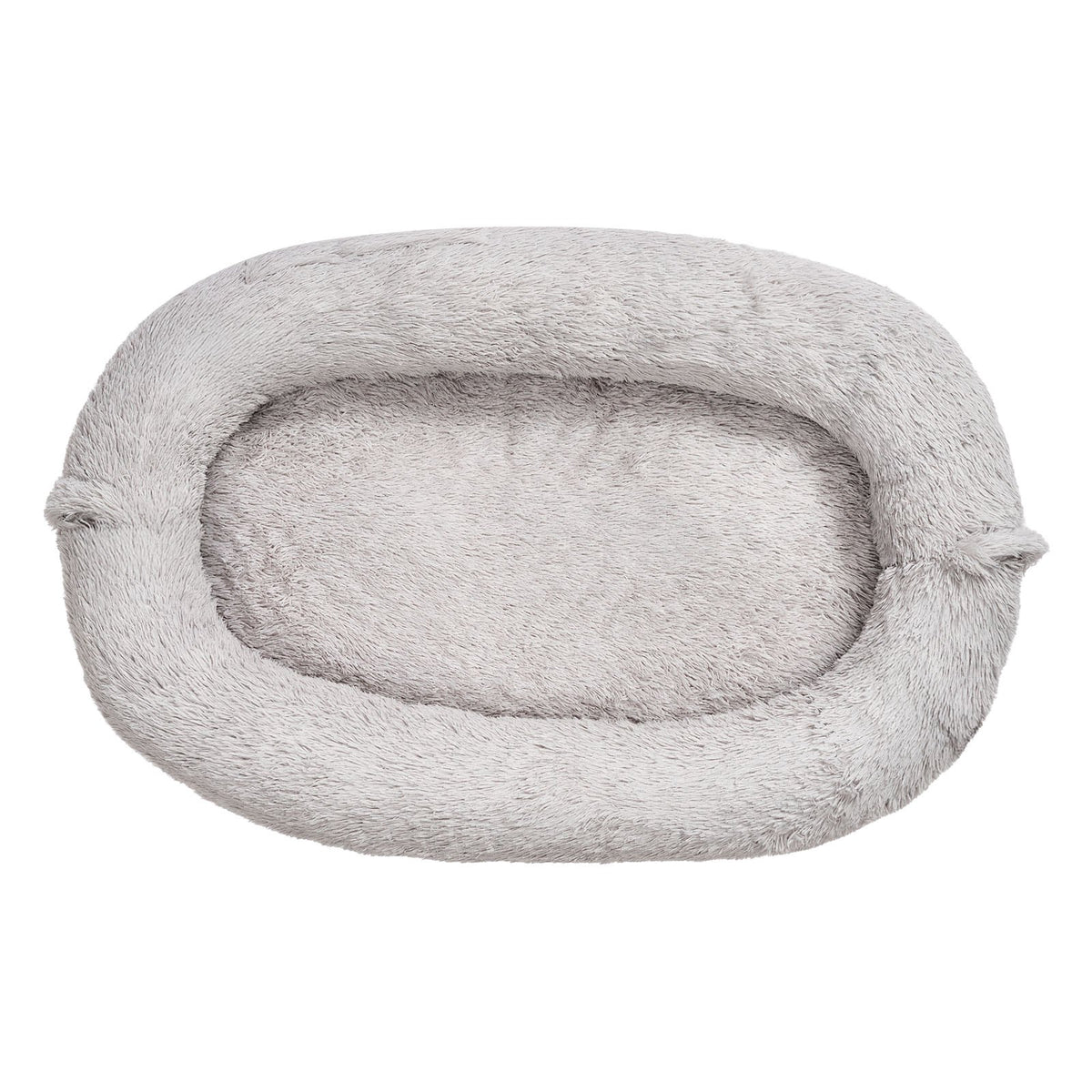 VEVOR Orthopedic Dog Bed with Memory Foam Mattress and Washable Cover, 132 × 86 × 24 cm, Grey