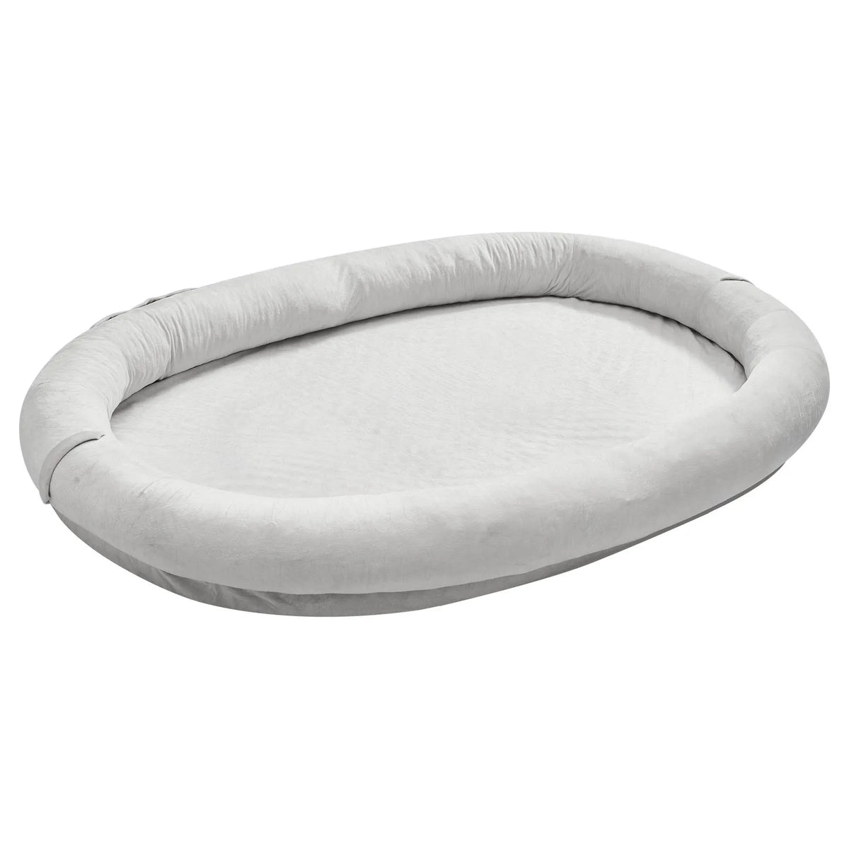 VEVOR cilvēka izmēra ortopēdiska suņu gulta ar memory foam matraci un mazgājamu pārvalku, 178 × 120 × 24 cm, pelēka