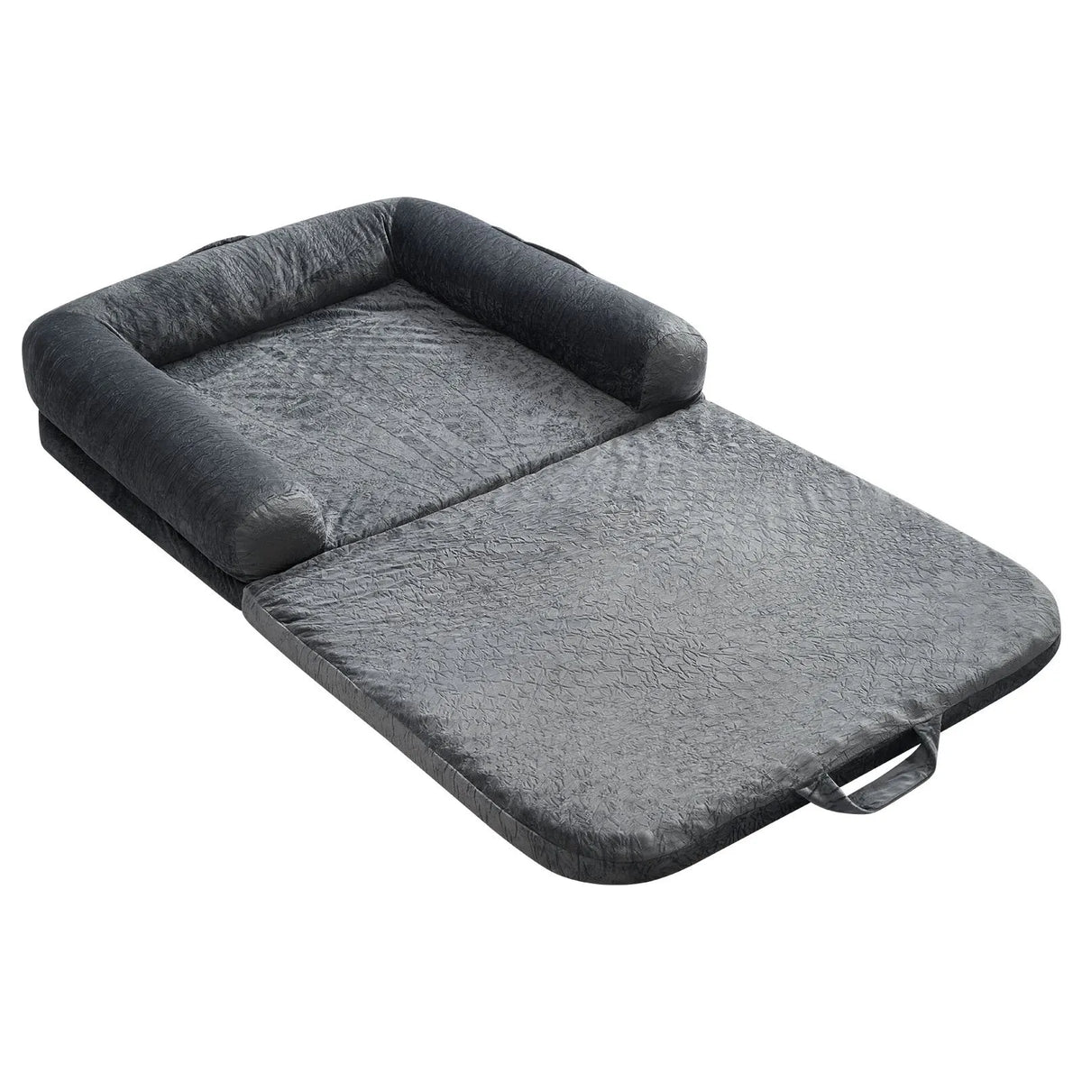 VEVOR ортопедическая лежанка для собак человеческого размера с матрасом memory foam и съёмным чехлом, 179 × 95 × 24 см, тёмно-серая