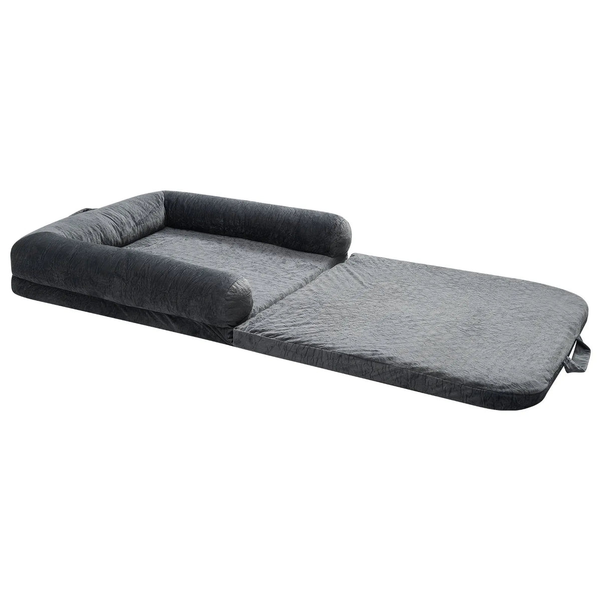 VEVOR ортопедическая лежанка для собак человеческого размера с матрасом memory foam и съёмным чехлом, 179 × 95 × 24 см, тёмно-серая