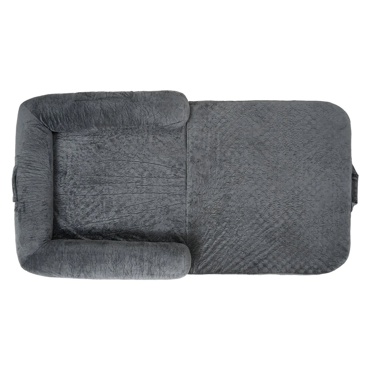 VEVOR ортопедическая лежанка для собак человеческого размера с матрасом memory foam и съёмным чехлом, 179 × 95 × 24 см, тёмно-серая