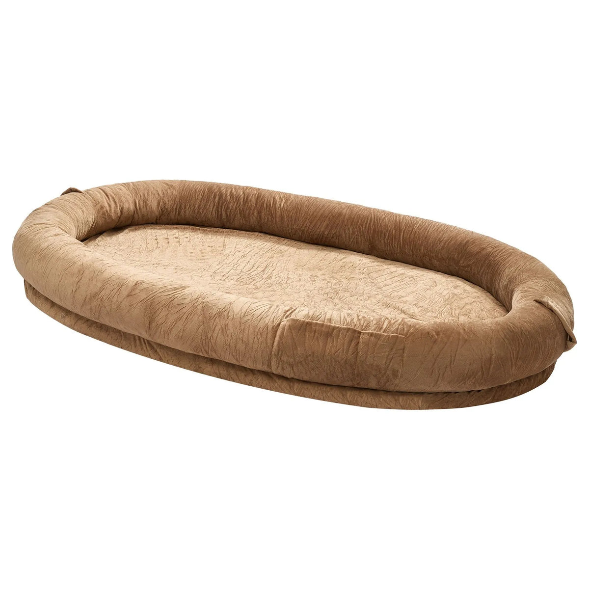 VEVOR Orthopedic Dog Bed with Memory Foam Mattress and Washable Cover, 177 × 123 × 24 cm, Brown