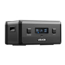 VEVOR папильду акумуляторы портативные электростационарные, 2160 Wh LiFePO4 паплашинаса акумуляторы ар 3 izejas pieslēgvietām lietošanai mājās, kempingā, ceļojumos un ārkārtas situācijās