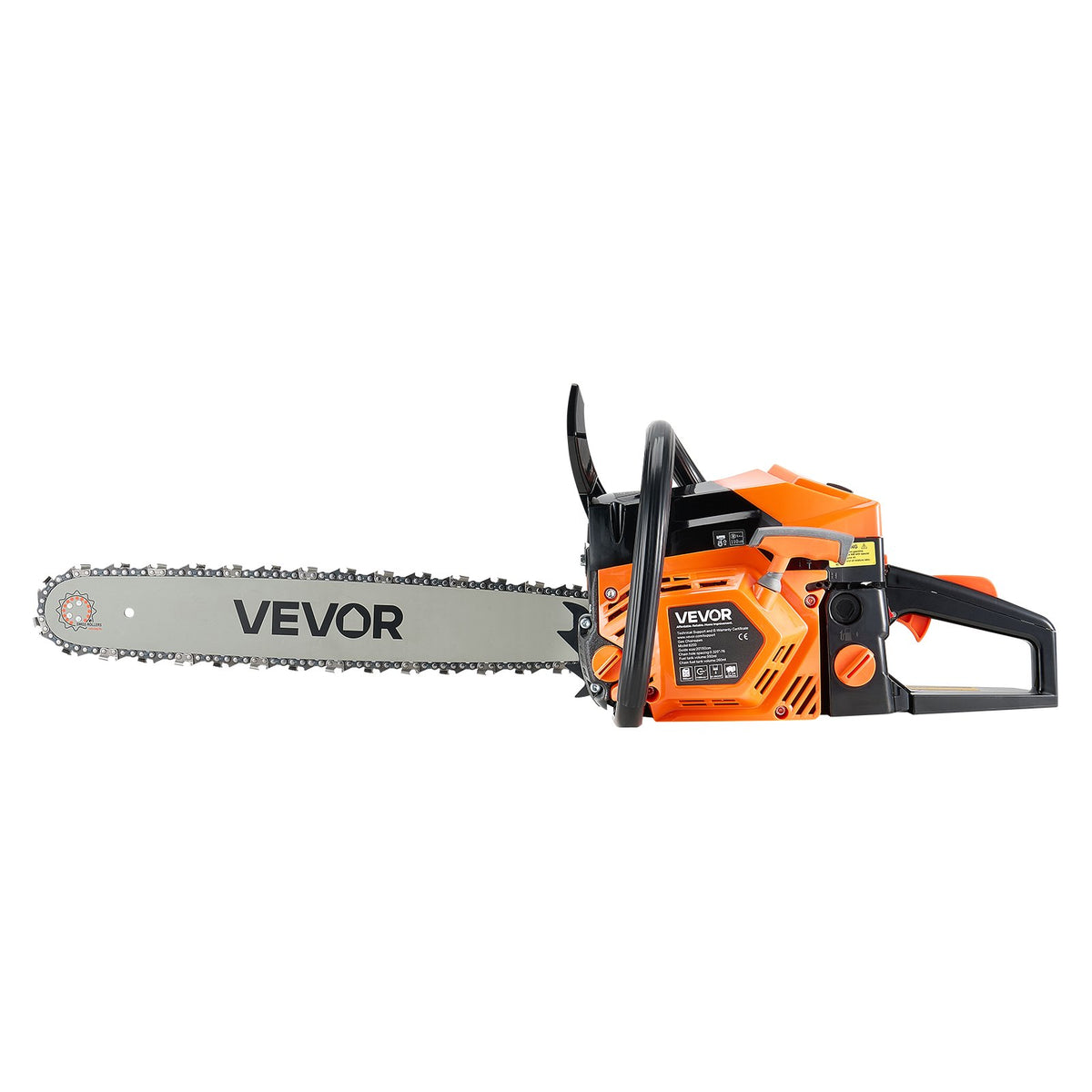 VEVOR 62 cm³ benzīna motorzāģis, 50,8 cm sliede, 3,6 ZS