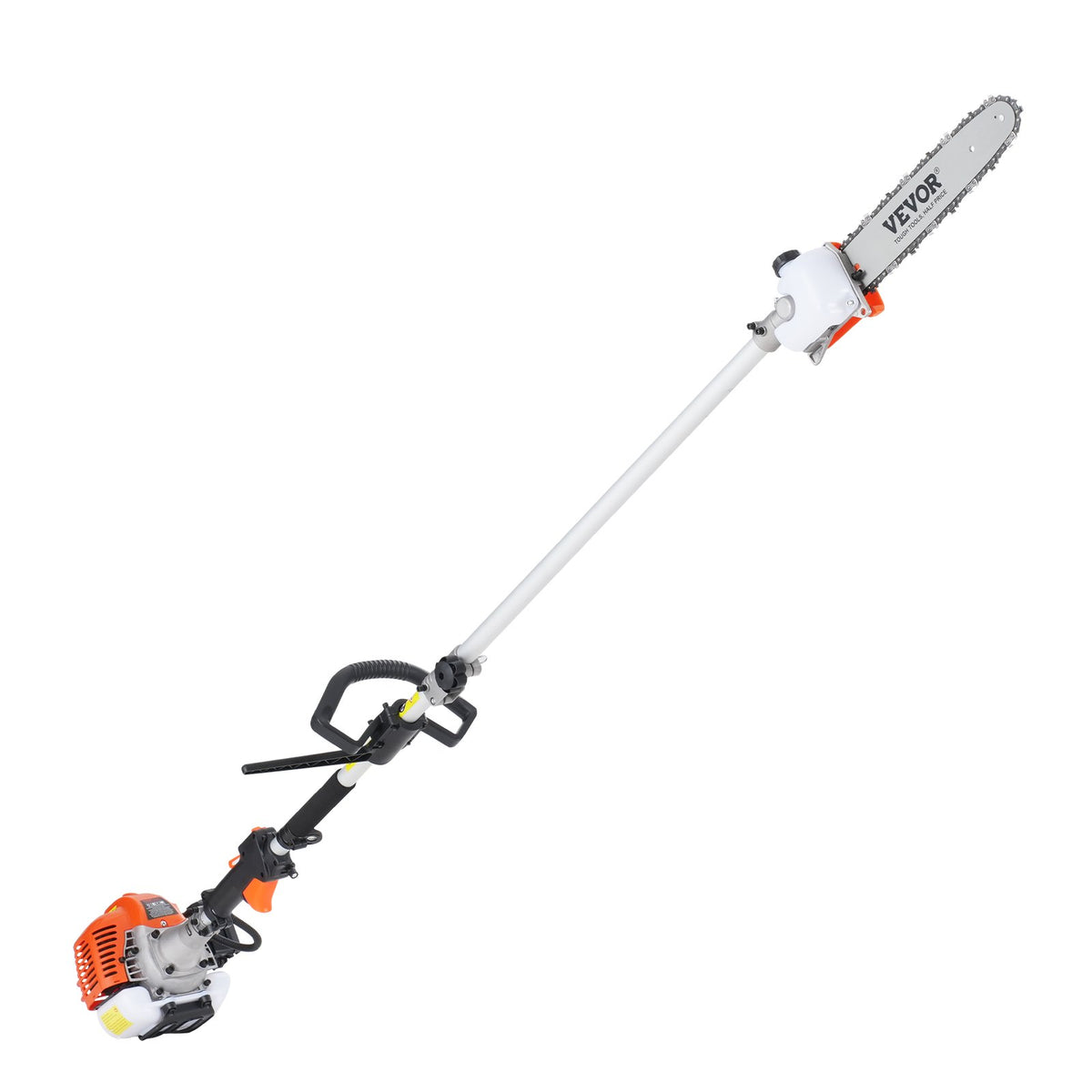 VEVOR petrol garden tool 6 in 1 43 cc – trimmer, hedge trimmer, brush cutter, pole saw