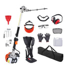 VEVOR 40 cm 26CC 2 ciklu gāzes dzinēja dzīvžogu griezējs, gāzes dzinēja staba dzīvžogu griezējs