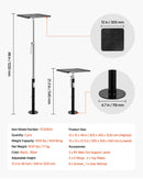 VEVOR RV izvelkamās daļas atbalsta domkrati, 2 gab., kempera slide-out līmeņošanas domkrati no pulverkrāsota tērauda, paredzēti RV, kemperiem un ceļojumu piekabēm, celtspēja līdz 453,6 kg, regulējams augstums 541–1219 mm