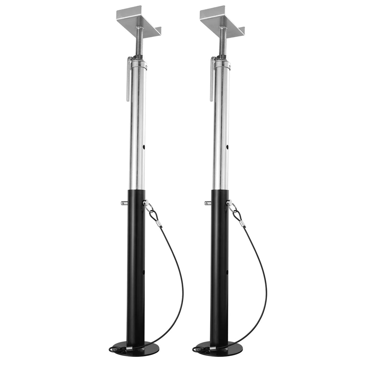 VEVOR RV izbīdāmās sekcijas atbalsta domkrati, 2268 kg nestspēja katram balstam, regulējams augstums 50,8–121,9 cm, smagas slodzes stabilizatori kemperiem, dzīvojamajiem automobiļiem un ceļojumu piekabēm