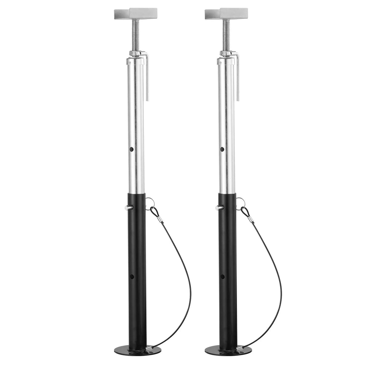 VEVOR RV izbīdāmās sekcijas atbalsta domkrati, 2268 kg nestspēja katram balstam, regulējams augstums 50,8–121,9 cm, smagas slodzes stabilizatori kemperiem, dzīvojamajiem automobiļiem un ceļojumu piekabēm