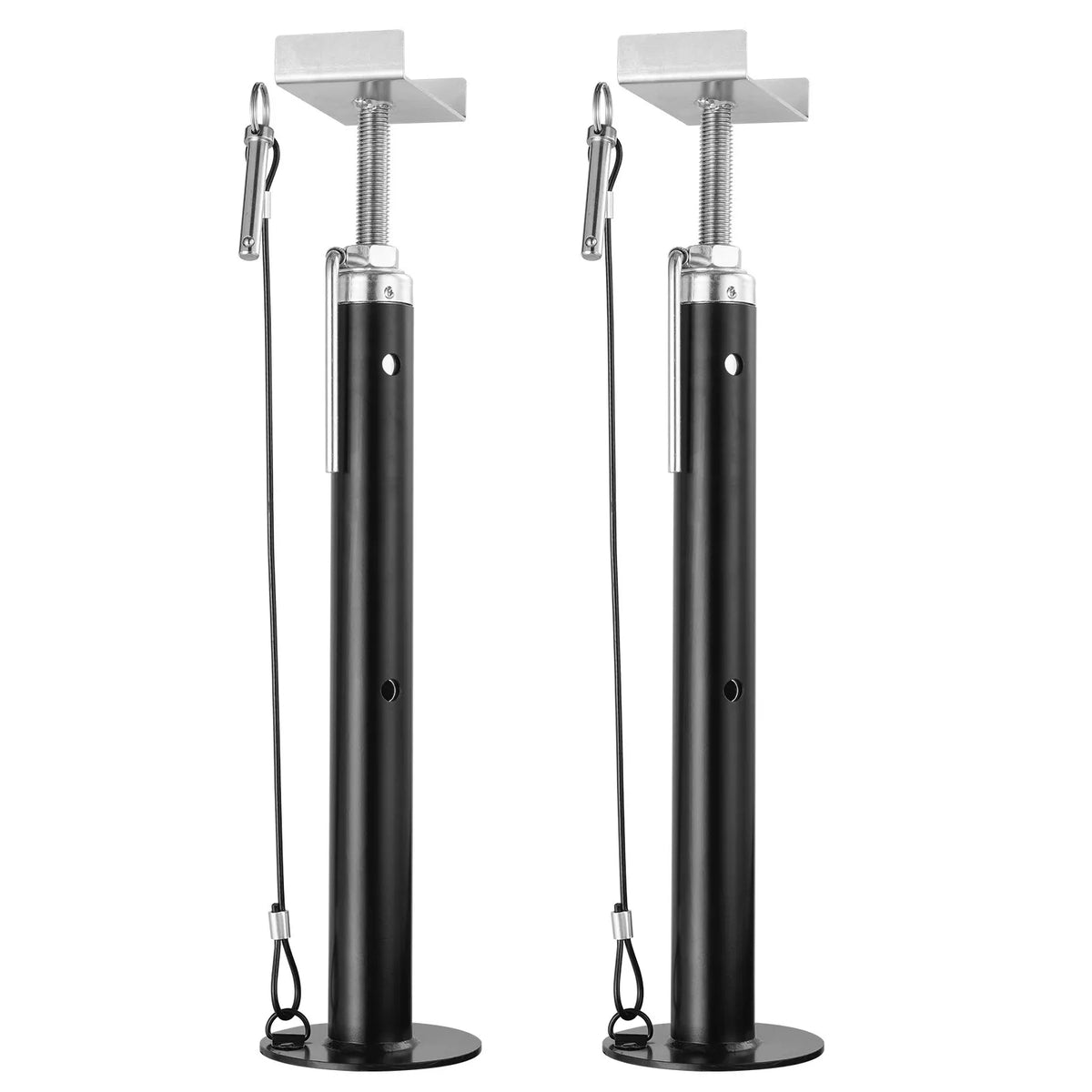 VEVOR RV izbīdāmās sekcijas atbalsta domkrati, 2268 kg nestspēja katram balstam, regulējams augstums 50,8–121,9 cm, smagas slodzes stabilizatori kemperiem, dzīvojamajiem automobiļiem un ceļojumu piekabēm
