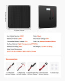 VEVOR 20 W 12 V saules paneļa akumulatora uzturuzlādes lādētājs ar iebūvētu viedo kontrolieri un 3 pieslēguma kabeļiem, IP67 ūdensizturīgs, pārnēsājams kemperiem, automašīnām, motocikliem, laivām un furgoniem